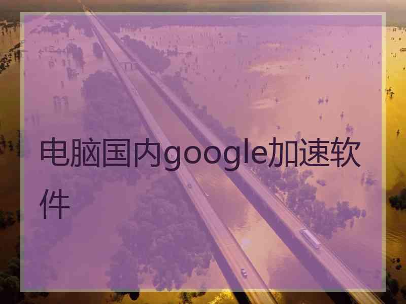 电脑国内google加速软件