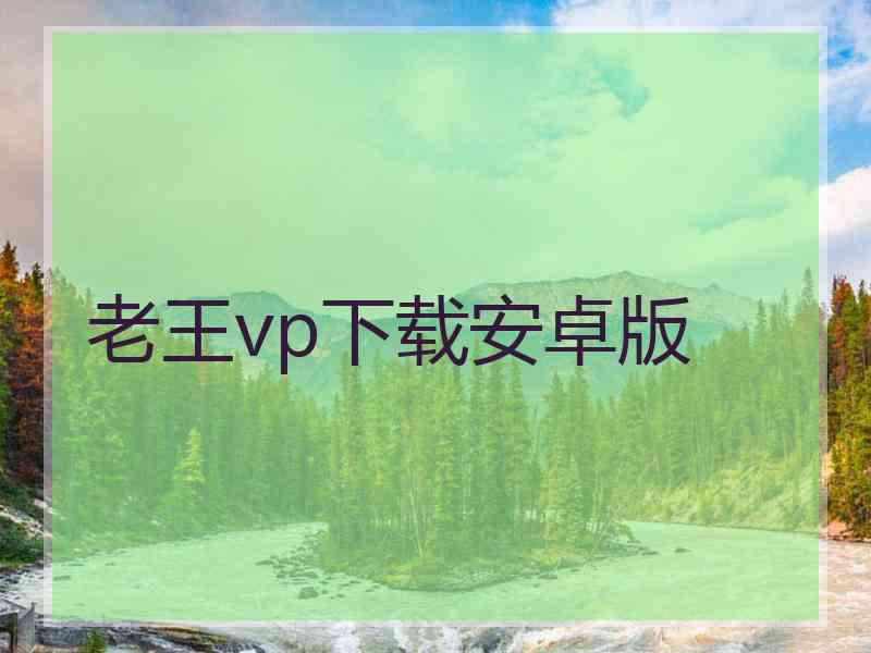 老王vp下载安卓版