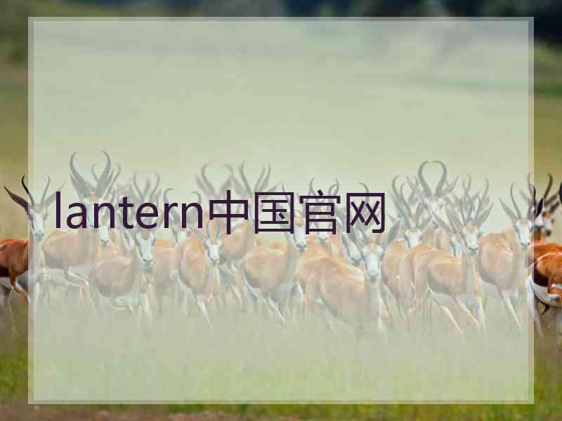 lantern中国官网