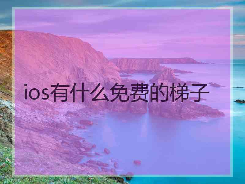 ios有什么免费的梯子